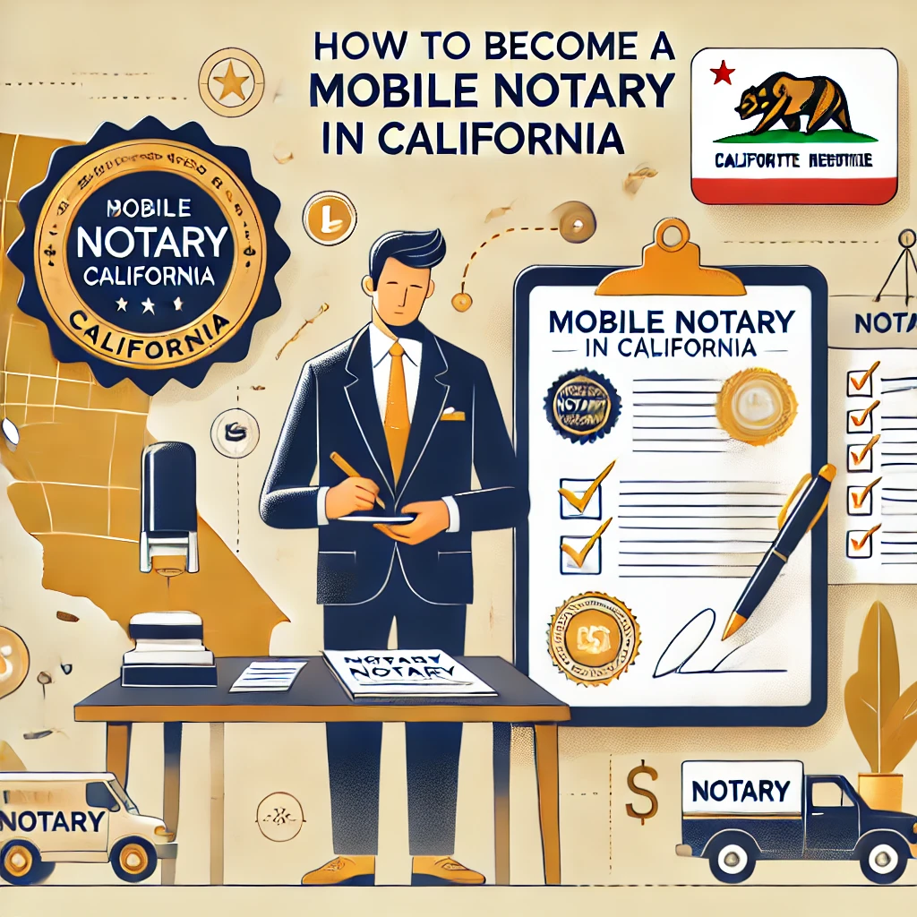 How to Become a Mobile Notary in California