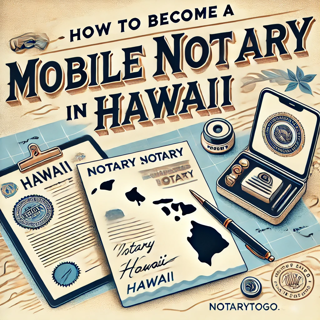 How to Become a Mobile Notary in Hawaii